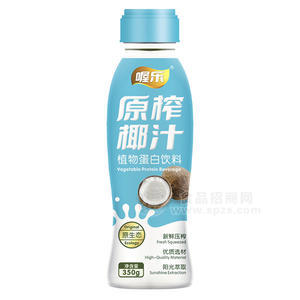 喔乐 原榨椰汁植物蛋白饮料乳饮料椰子汁350g