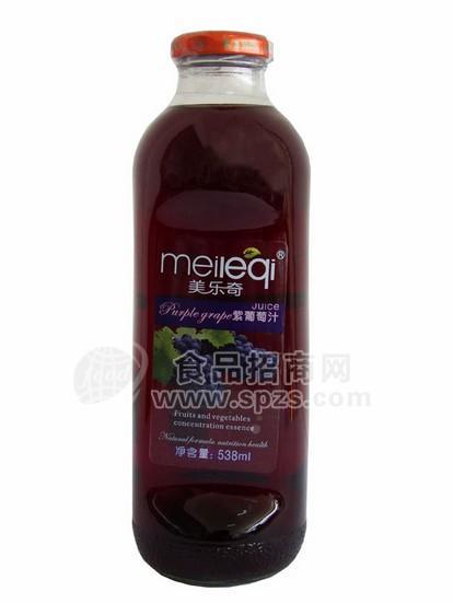 果汁饮料538ml紫葡萄汁