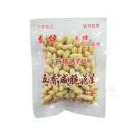 龙健五香咸脆花生休闲食品210g
