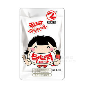 眾眾傾 點(diǎn)心丸素牛肉丸香辣味25g