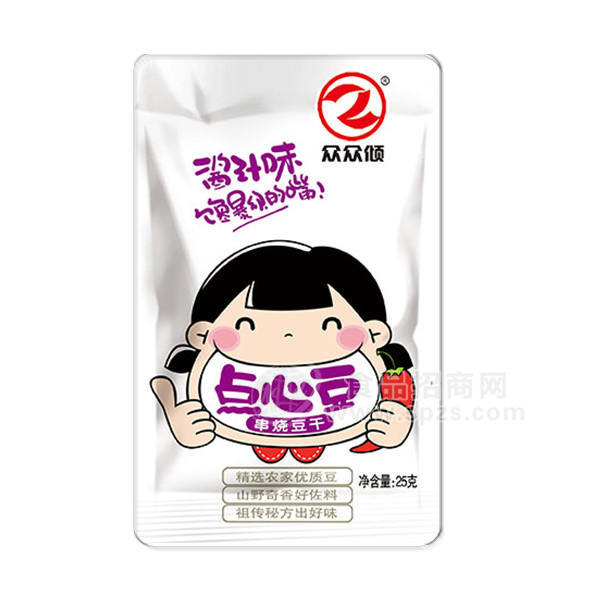 ·众众倾 点心豆串烧豆干酱汁味25g 