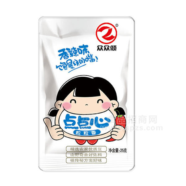 ·众众倾 点点心粒粒香香辣味 25g 