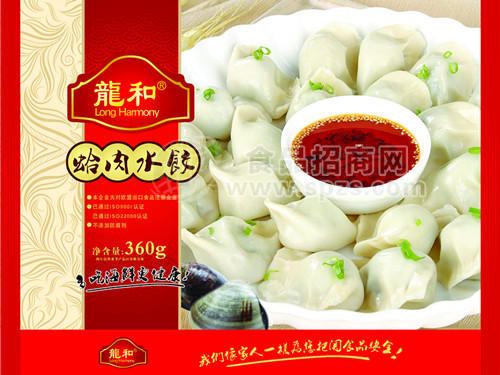 青岛龙和蛤肉速冻海鲜水饺