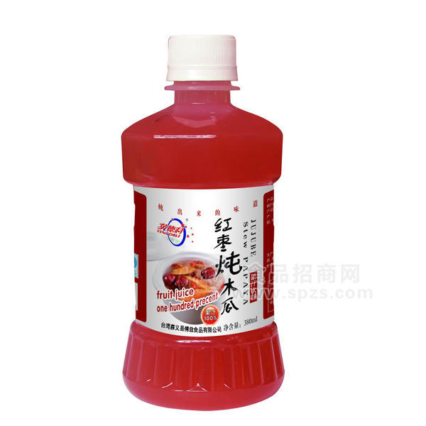 ·英德利-红枣炖木瓜果汁饮料380ml 