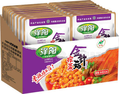 洋阳榨菜金针菇30克x20