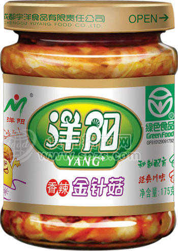洋阳香辣金针菇瓶装175克