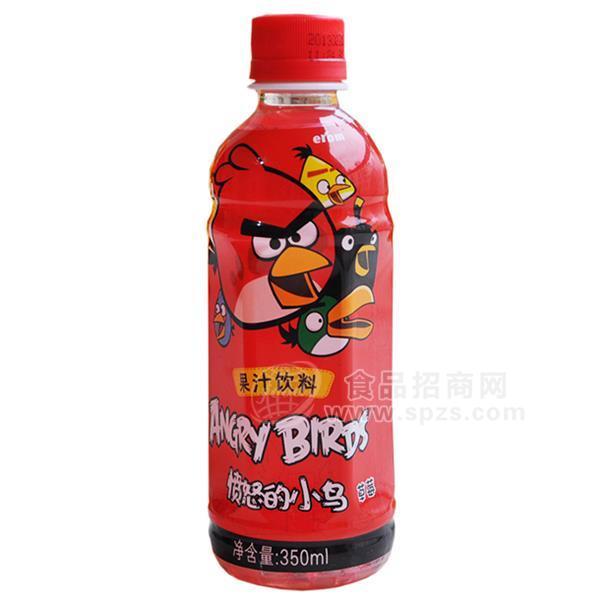 憤怒的小鳥(niǎo)果汁飲料草莓味350ml（國(guó)產(chǎn)）