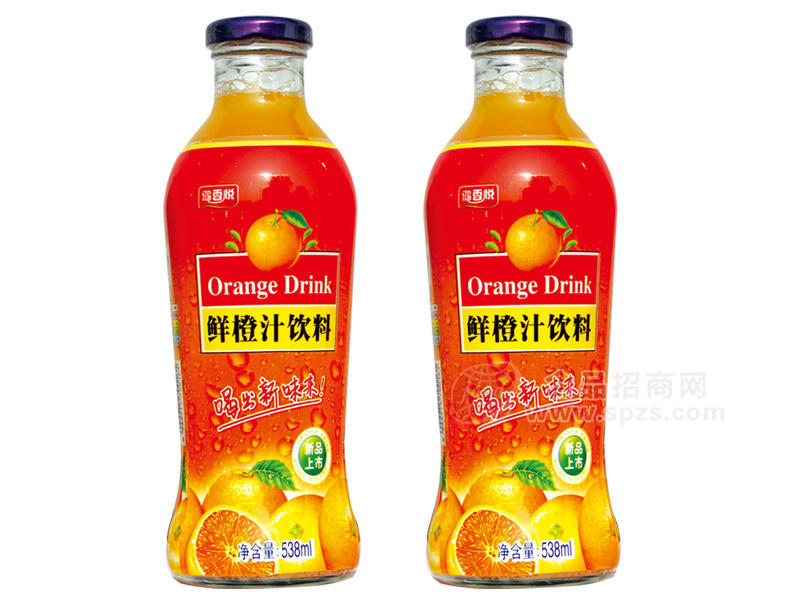 ·鲜橙汁饮料538ml 