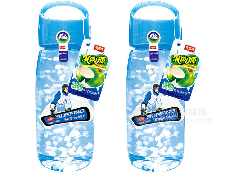 ·果肉源太空杯480ml-椰果 