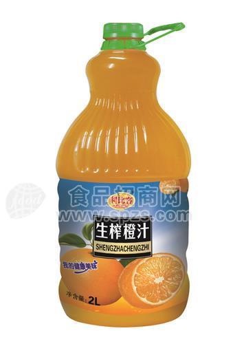 ·利比客 果汁饮料 生榨橙汁 2L 