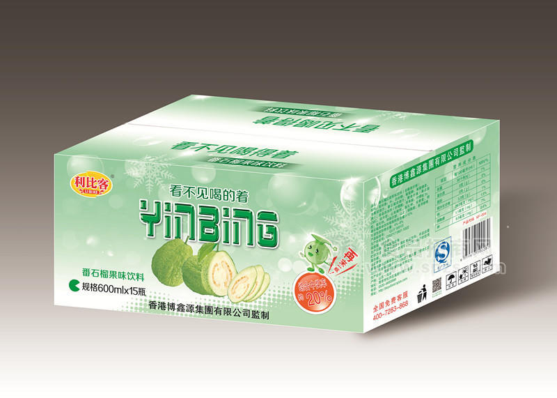 ·利比客 番石榴果味膳食纤维饮料 箱装 600mlx15瓶 