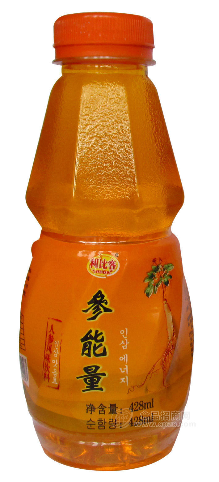 利比客 人參風(fēng)味飲料 參能量 428ml