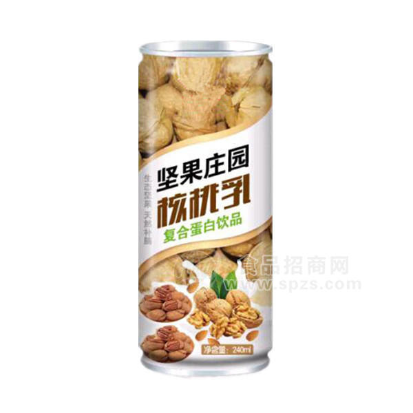 ·坚果庄园 核桃乳 复合蛋白饮料 240ml 