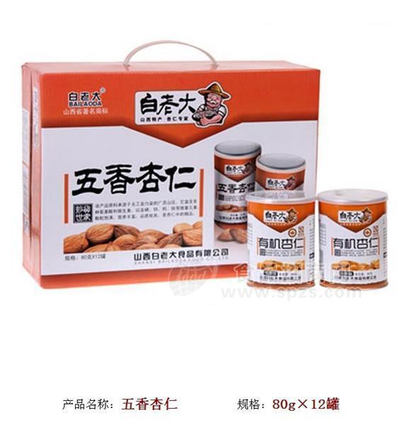 五香杏仁禮盒80g×12罐