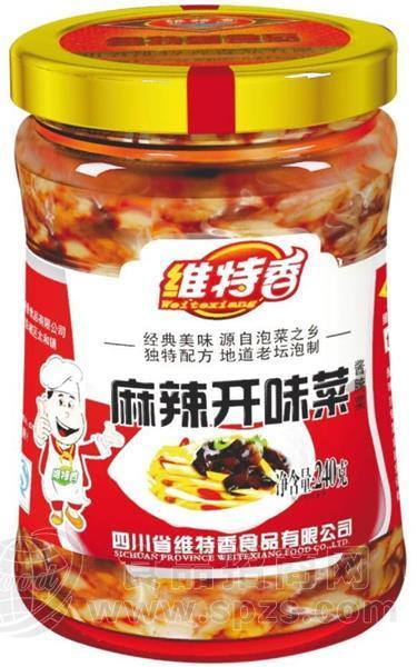 麻辣开味菜240g