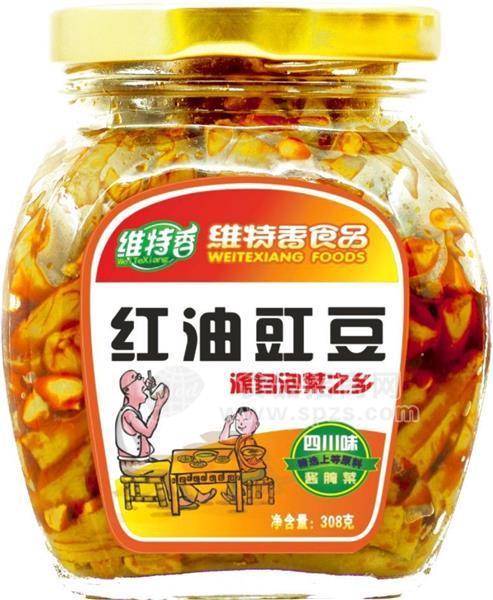 红油豇豆308g