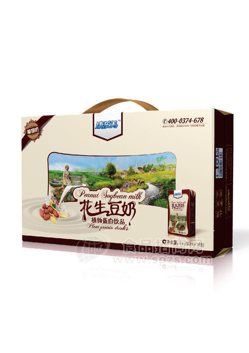 花生豆奶250ml×16盒裝-康樂美