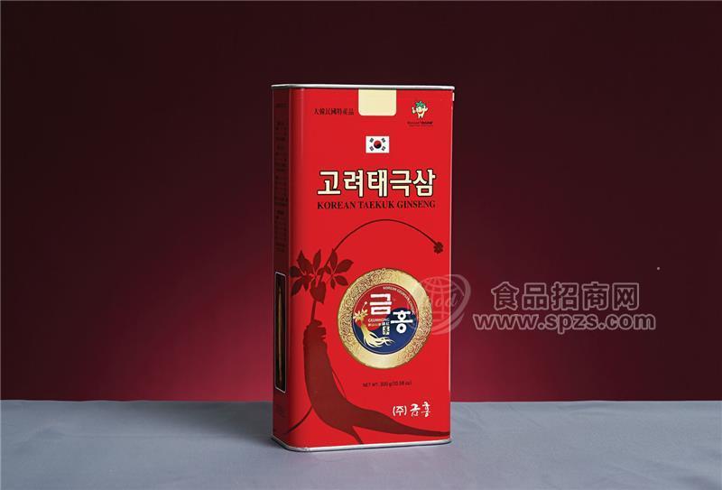 供应韩国锦红人参，太极参（300g）