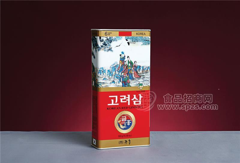 供应韩国锦红人参，红参300g（19根）