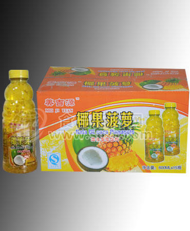 美吉源600mlX15椰果菠蘿