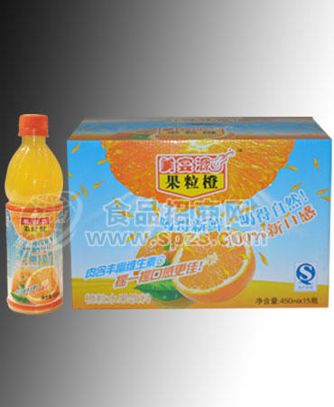 美宴源450mlX15果粒橙