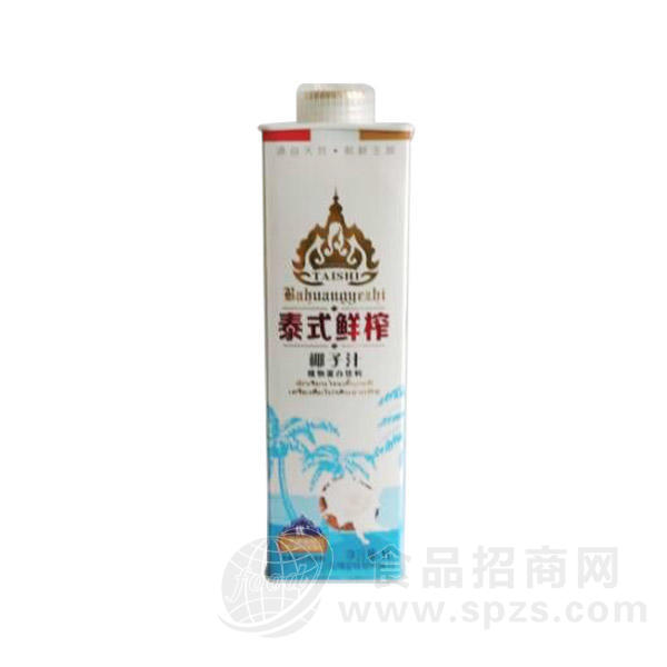 骏仁 泰式鲜榨椰子汁 植物蛋白饮料 1L