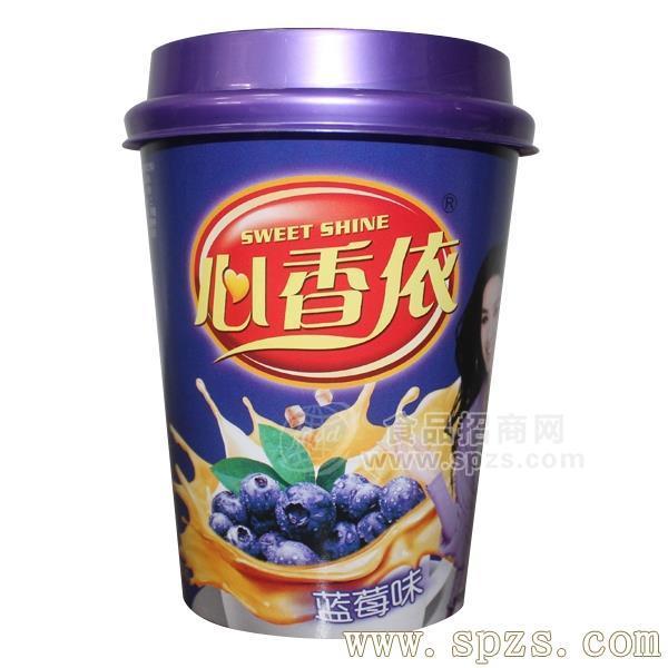 心香依杯装蓝莓奶茶