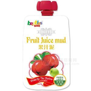 比逗仕果汁泥 苹果雪梨山楂果泥