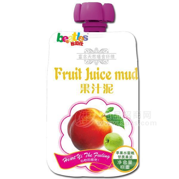 比逗仕果汁泥 苹果水蜜桃甘蔗果泥