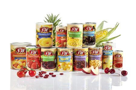 S&W原装进口水果罐头