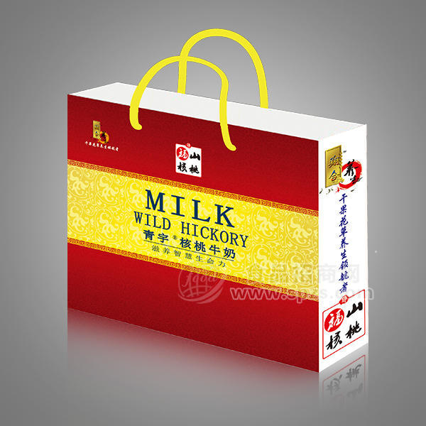 ·青宇  核桃牛奶手提袋250mlx12盒 