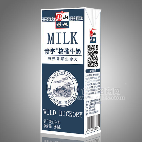·核桃牛奶 复合蛋白牛奶 盒装 植物蛋白饮 乳饮料 