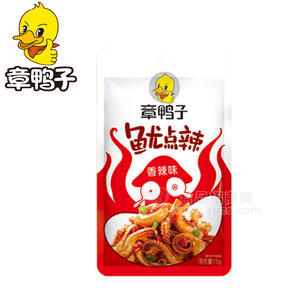 章鴨子魷點(diǎn)辣香辣味15g 休閑食品