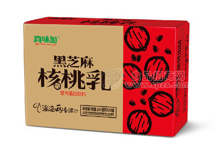 黑芝麻核桃乳盒装