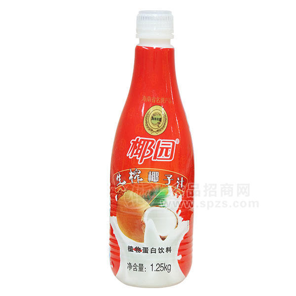 ·椰园 生榨椰子汁植物蛋白饮料1.25kg 