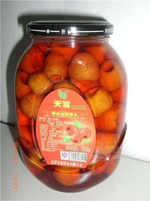 天富糖水山楂罐头710克