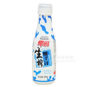 椰园 生榨椰子汁植物蛋白饮料500g