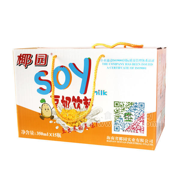 ·椰园豆奶饮料350mlx15瓶 