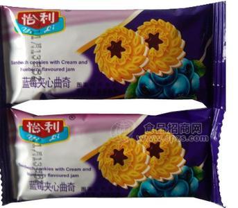 蓝莓夹心曲奇饼干