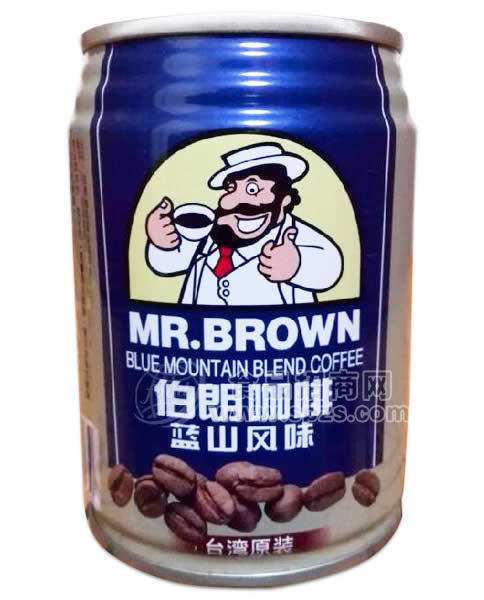 台湾进口饮料经销 伯朗咖啡蓝山风味/原味饮料 240ml*24罐