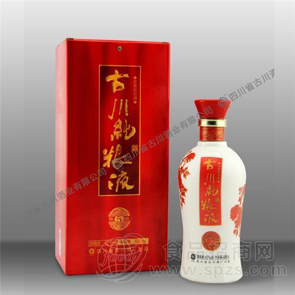 古川纯粮液五年陈酿42度白酒