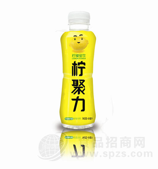 柠聚力塑料瓶饮料420ML