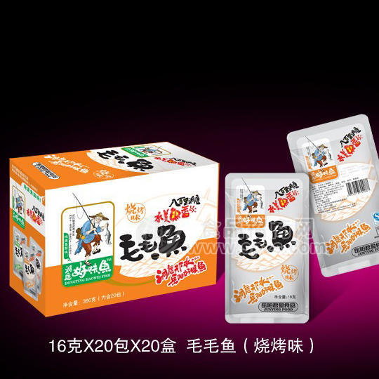 毛毛鱼烧烤味16克