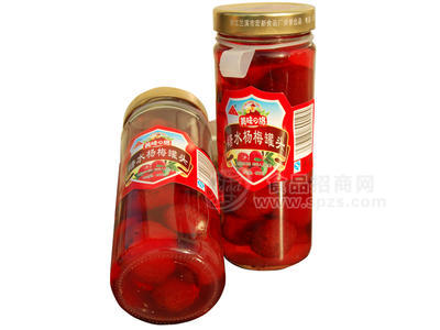 糖水杨梅罐头瓶装