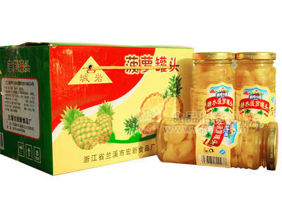 菠萝罐头箱装