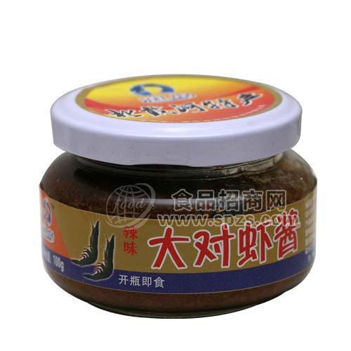 ·海味制酱-润岛 辣味大对虾酱100g 