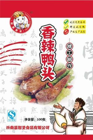 香辣鸭头100克