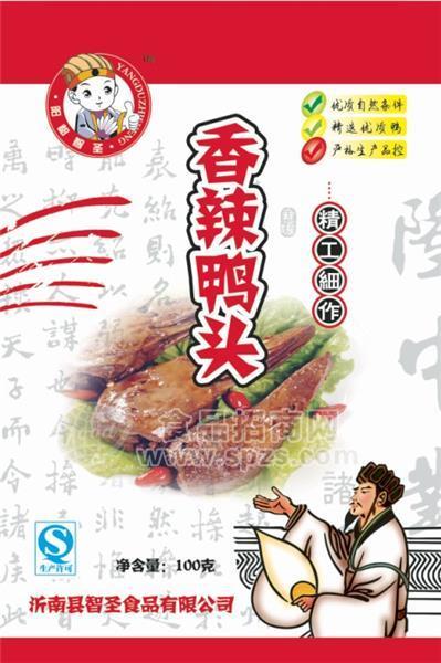 香辣鴨頭100克