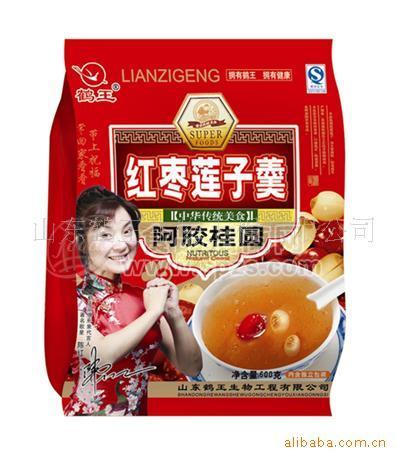 供應鶴王 600g 阿膠桂圓紅棗蓮子羹 袋裝