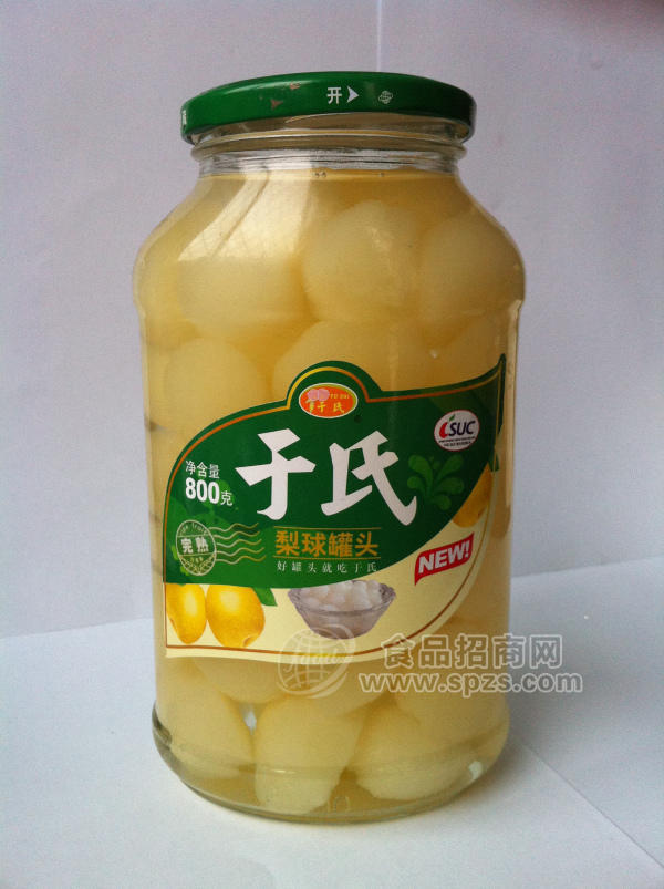 梨球罐头800g